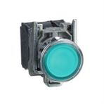 Schneider Electric XB4BW33B5 Yeşil Sıva Altı Işıklı Ø22 Yaylı Dönüş 1Na+1Nk 24V Buton