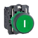 Schneider Electric XB5AA3311 Yeşil Sıva Altı Yaylı Buton