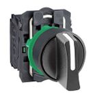 Schneider Electric XB5AD53 Siyah Mandal Ø22 3 Konumlu Yaylı Dönüş 2Na Buton