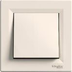 Schneider EPH0100123 Asfora Vidasız Krem Çerçeveli Anahtar