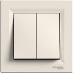 Schneider EPH0300123 Asfora Krem Çerçeveli Komütatör