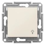 Schneider EPH0970123 Asfora Krem Işık İşaretli Çerçevesiz Light Anahtar
