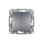 Schneider EPH1100162 Asfora Plus Çerçevesiz Vidasız Çelik Liht Komütatör