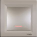 Schneider EPH1400169 Asfora Plus Bronz Çerçevesiz Vidasız Işıklı Anahtar