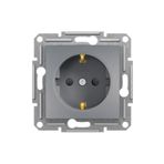 Schneider EPH2900262 Çocuk Korumalı Çerçeveli Asfora Plus Çelik Topraklı Priz