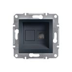Schneider EPH4100171 Asfora Antrasit RJ11 Tek Çıkışlı Telefon Prizi