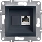 Schneider EPH4100171 Electric Asfora Plus Antrasit Telefon RJ11 Çerçevesiz Priz