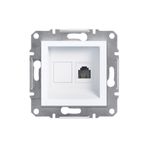 Schneider EPH4170121 Asfora Beyaz Tekli Telefon Prizi - Çerçevesiz