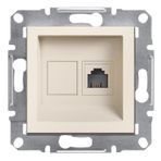 Schneider EPH4170123 Asfora Krem Çerçevesiz RJ11 Çıkışlı Telefon Prizi