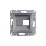 Schneider EPH4300162-02 Asfora Çelik Tekli Rj45 Konnektörsüz Priz