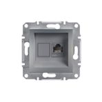 Schneider EPH4300162 Asfora Çelik RJ45 CAT5E Utp Telefon Data Prizi