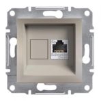 Schneider EPH4300169 Asfora Bronz Rj45 Tek Çıkışlı Telefon Prizi