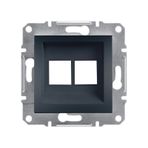 Schneider EPH4400171-02 Asfora 2'li Antrasit RJ45 Priz