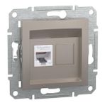 Schneider EPH4700169 Asfora Tek Çıkışlı Bronz RJ45 CAT6 UTP Telefon Prizi
