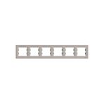 Schneider EPH5800669 Asfora Bronz Altılı Yatay Çerçeve