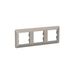 Schneider EPH5805369 Asfora EM PLUS 3'lü Bronz Yatay Priz Çerçevesi