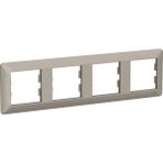 Schneider EPH5805469 Asfora EM PLUS 4'lü Bronz Yatay Priz Çerçevesi