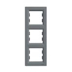 Schneider EPH5810362 Asfora Çelik 3'lü Dikey Çerçeve