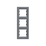 Schneider EPH5810362 Asfora Çelik Üçlü Dikey Çerçeve