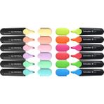 Schneider Jb 150 Fosforlu Kalem 12'li Set - Canlı ve Pastel Renkler: Pembe, Turkuaz, Kırmızı, Nane, Turuncu, Şeftali, Mavi, Lavanta, Yeşil, Sarı