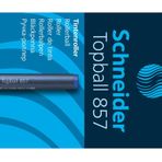 Schneider kalem Topball 857, sağlam metal sivri uçlu, 0,6 mm Mavi