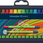 Schneider Link IT Fineliner (keçeli kalem ile 1,0 mm Çizgi kalınlığı, kolayca birleştirin ve isteğe göre kombine edilebilir) 16er Pack