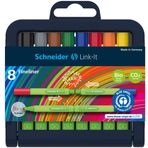 Schneider Link IT Fineliner (keçeli kalem ile 1,0 mm Çizgi kalınlığı, kolayca birleştirin ve isteğe göre kombine edilebilir) 8er Pack