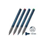 Schneider Maxx 220 Asetat Kalemi, M Uç, 4 Renk Set, Permanent Kalem, Siyah, Mavi, Yeşil, Kırmızı