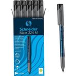 Schneider Maxx 224 M 1.0 mm Asetat Kalemi Siyah 10'lu