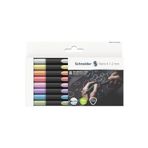 SCHNEIDER Metalik Fineliner Keçe Uçlu Kalem Marker 1-2 Mm 8'li Set 020