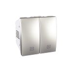Schneider MGU3.208.30 250V AC 10A 2 Modül Alüminyum Kilitli Jaluzi Kumanda Anahtarı