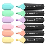 Schneider Pastel Renkler 6'lı Set Job 150 Fosforlu Kalem