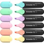 Schneider Textmarker Job pastell fosforlu kalem kutusu 6 adet 50-115097 1 adet