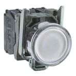 Schneider XB4BW31M5 Beyaz 22 mm 230 Volt AC Işıklı Yaylı Buton