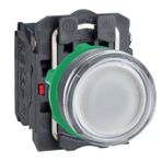 Schneider XB5-AW31B5 24V AC-DC Işıklı Beyaz Yaylı Buton