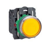 Schneider XB5-AW35M5 220V AC-DC Işıklı Sarı Yaylı Buton
