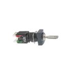 Schneider XB6DGC5B 16 mm 1NA+1NK 2 Konumlu Sabit Siyah Dikdörtgen Mandal Buton