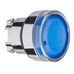 Schneider ZB4BW36 Ba9S Ampul için 22 mm Yaylı Dönüşlü Mavi Sıva Altı Basmalı Buton Başlığı