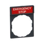 Schneider ZBY2330 8x27 mm Emergency Stop Etiketli için 30x40 mm Tutucu