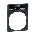 Schneider ZBY2387 8x27 mm Hand-Off-Auto Etiketli için 30x40 mm Tutucu