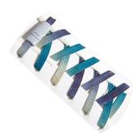 Schnüris® Bağlamasız elastik bağcık, uzunluk 100 cm, hızlı kilitli, 6 mm veya 7 mm bağcık, manyetik kauçuk ayakkabı bağcığı, çocuklar ve yetişkinler için akıllı klipsli ayakkabı bağcığı, Mavi/Yeşil