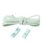 Schnüris® Bağlamasız elastik bağcık, uzunluk 100 cm, hızlı kilitli, 6 mm veya 7 mm bağcık, manyetik kauçuk ayakkabı bağcığı, çocuklar ve yetişkinler için akıllı klipsli ayakkabı bağcığı, Nane Yeşili