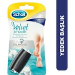 Scholl Velvet Smooth 1 Adet Çok Sert Deriler + 1 Adet Yumuşak Deriler İçin 2'li Yedek Başlik Seti Elmas Taneleri İle (Karışık) - 1 Çok Sert 1 Yumuşak Elmas Taneli Yedek Başlık