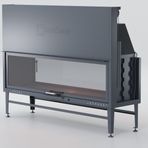 Schömne Elegance 180 cm Asansörlü Tünel Çelik Şömine Haznesi