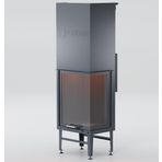 Schömne Elegance Dik İki Tarafı Camlı Asansörlü 60x50x80 Şömine Küp Hazne