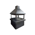 Schömne Yuvarlak Kenarlı 100x100 cm Kare Tipi Orta Şömine