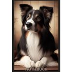 Schönes Notizbuch mit Border Collie Motiv, Buch: Das perfekte Geschenk für Hunde Liebhaber & Fans, Liniert, A5: Notizheft, Kalender, Tagebuch, Planer, ... Heft, Accessoires, Softcover, Schönes