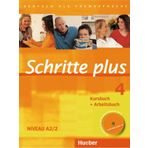 Schritte Plus: Kurs- und Arbeitsbuch 4 mit Audio-CD zum Arbeitsbuch