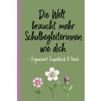 Schulbegleiter Geschenk - Danke Notizbuch: A5 Notizheft mit 120 gepunkteten Seiten