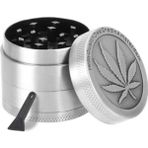 Schullz Üst Düzey Kaliteli Çelik Herbal Öğütücü Grinder Mıknatıslı Kapak 4 Katmanlı Yapı 4 cm Çap Cepte Taşınabilir